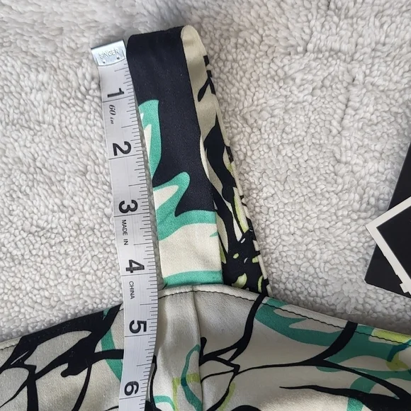 Madison Leigh Dress w/Built in Bra Turquoise/Black Floral Women's Size 22W NWT - Picture 8 of 12